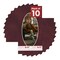 Dark Red Suede Mat Board for 8x16 Frames - Oval Opening for 6x12 Photos